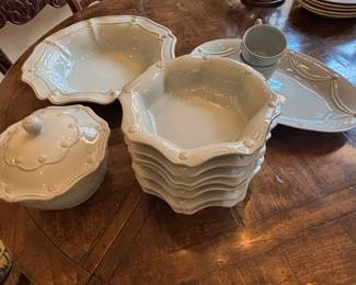 Juliska Berry & Thread Stoneware Serving Pieces