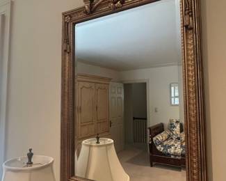 Antique French Louis XVI Style Gilded Mirror
