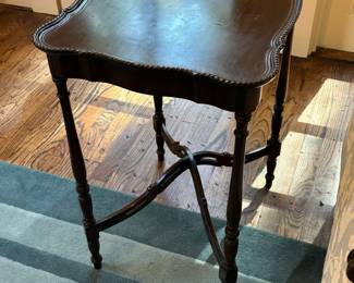 Edwardian Mahogany X-Based side table