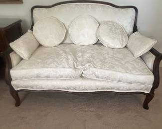 Louis XV Style Mahogany Carved Settee / Sofa