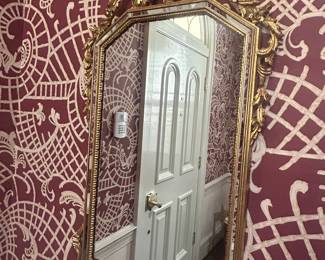 Ornate Giltwood Rococo Revival Mirror