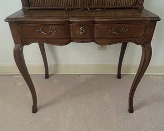 French Provincial Louis XV Style Roll-Top Writing Desk by Hammary