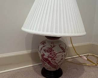 Chinoiserie Porcelain Ginger Jar Table Lamp