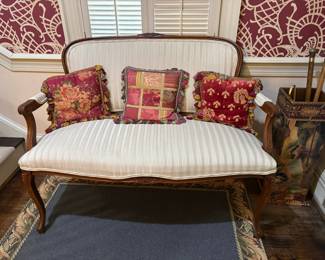 Victorian Rococo Revival Style Settee