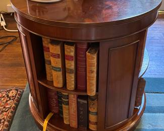 Revolving Bookcase Pedestal Table