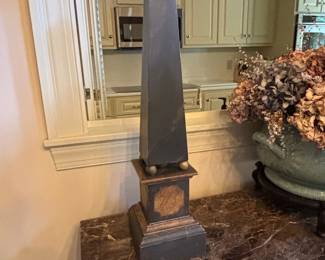 Neoclassical Obelisk Decorative Sculpture
