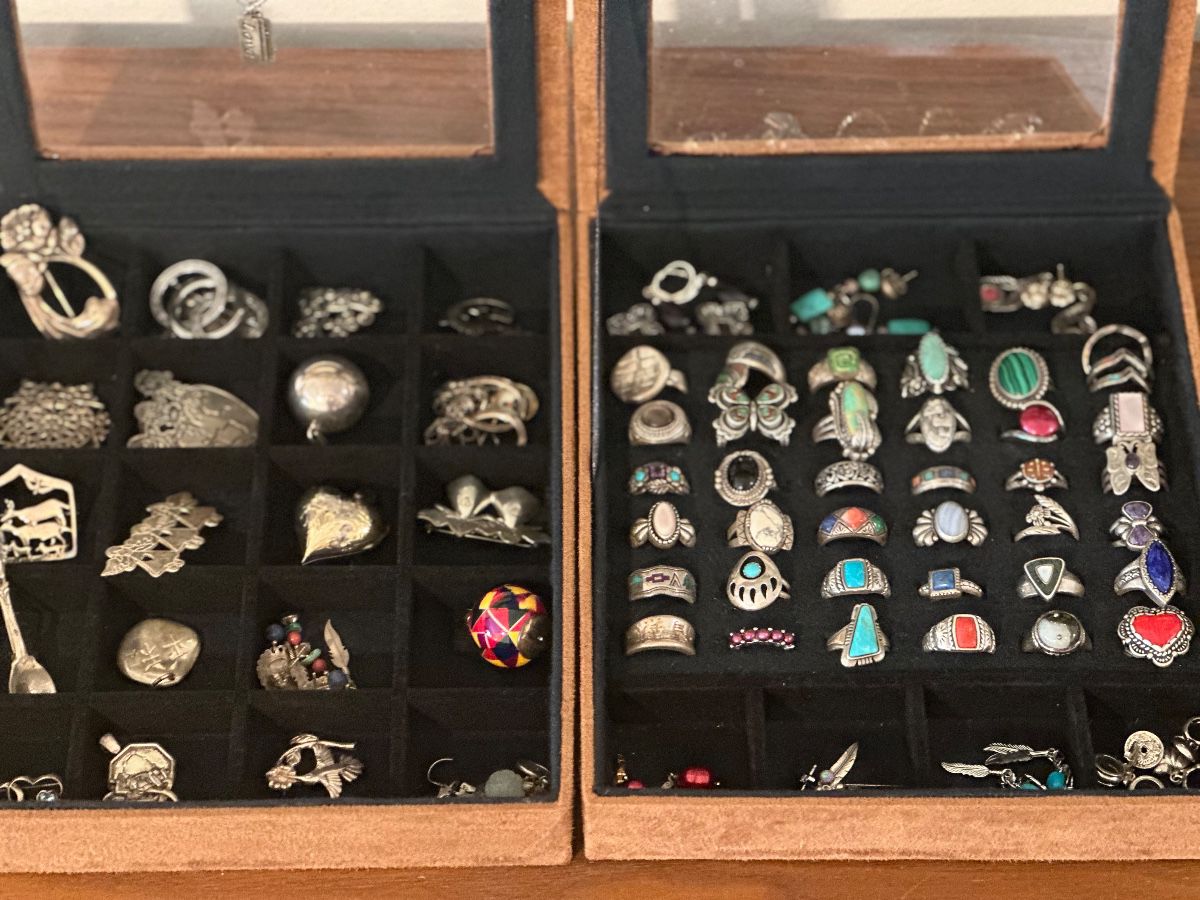 Sterling and turquoise jewelry 