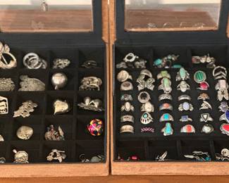 Sterling and turquoise jewelry