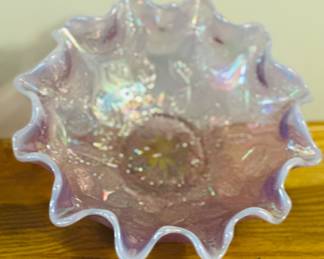 Beautiful purple Fenton dish 