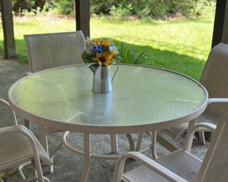 Patio table with chairs 