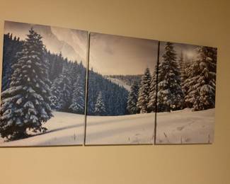 Very large three sectionsof art