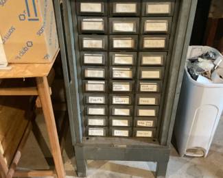 30 drawer parts cabinet