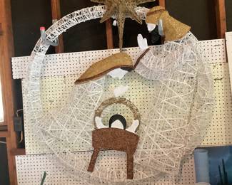 5 foot pre-lit Christmas scene