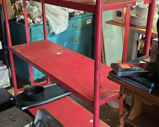 Lot 113: 3 Shelf Rolling Cart-CART ONLY NOT ITEMS on Shelf/In Picture