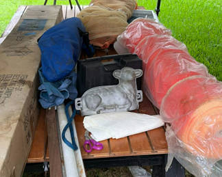 Lot 33: Assorted Outdoor Gear and Grill Components