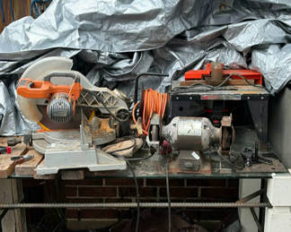 Lot 35: Woodworking power tools collection
