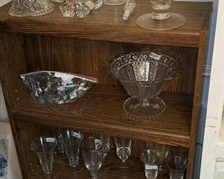 Lot 50: Crystal Glassware Collection with Bowls, Compotes, and Stemware