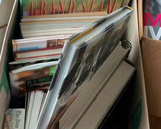 Lot 89: Box of golf books and home-crafts magazines