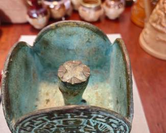 Chinese bronze used as a pipe tamper