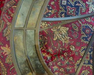 Top of the coffee table showing stsi g glass look