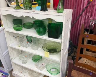 Vintage and antique glassware