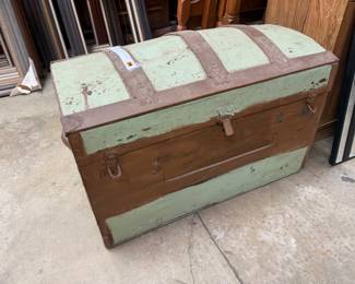 Antique steamer trunk