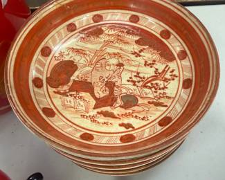 Vintage Japanese dishes