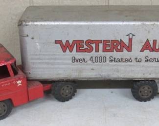 1950's Marx Toys Western Auto Truck & Trailer