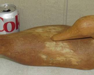 Hand Carved Wooden Duck by Lawrence Trotter