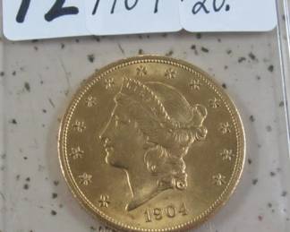 1904 Gold $20.00 Coin