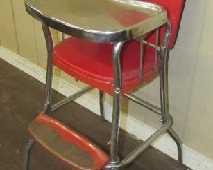 1950's Red & Chrome Highchair 