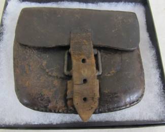 1800's Leather Pouch