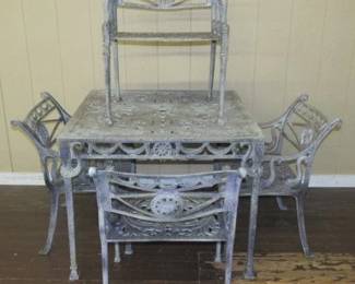 Cast Aluminum Patio Set