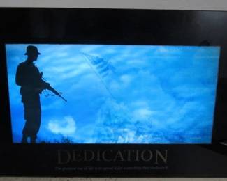 Light Up Military Sign