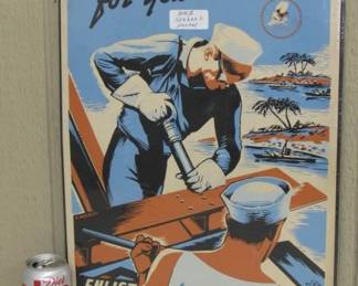 WWII Seabees Poster