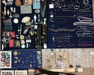 jewelry, watches, Detroit Tigers, pocket knives, glass Christmas balls