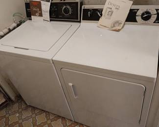 Magic Chef heavy duty washer, GE dryer