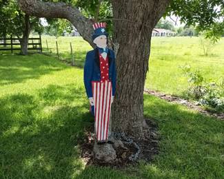 Uncle SAM  at the front of the driveway  entrance 