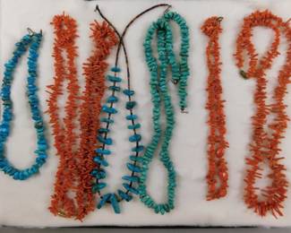 Turquoise & Coral