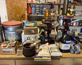 Gun reloading supplies