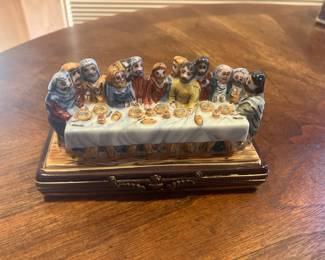"Last Supper" Limoges France pill box