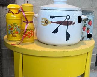 Midmod pottery and Avon 