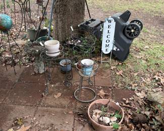 Outside area with plants and more