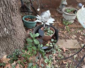 Outside area with plants and more