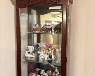 Living room - glass case with more items