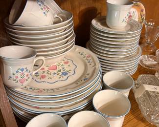 China cabinet set of Nucor dishes - sold as set