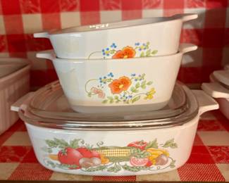Corning ware in kitchen