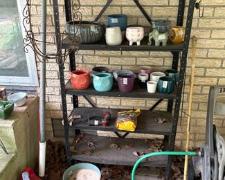 Outside area with plants and more - behind house