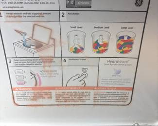 More info on washer