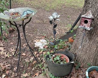 Outside area with plants and more